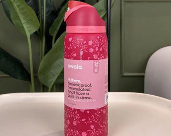 Owala Tumbler, 32oz Insulated Stainless Steel Water Bottle,Tumbler With Design