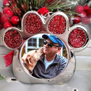 Dog Photo Ornament Cat Picture Ornament Christmas Gift Pet Office Gift Can Add Date Tag 2017, 2019, 2020, 2021, 2023, 2024