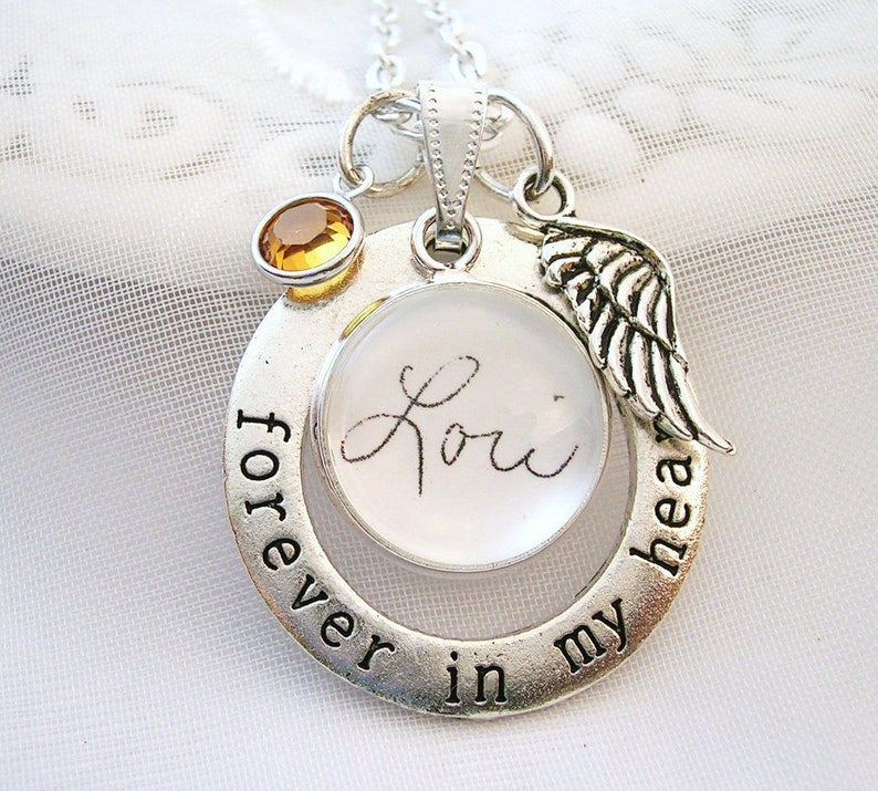 Photo Memory Charm Necklace Photo Necklace Memory Jewelry Forever in My Heart Picture Charm Pet Memory Sympathy Gift Loss of Loved One
