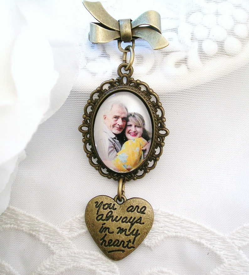 Bridal Bouquet Memorial Charm Wedding Charm Gift for Bride Etsy