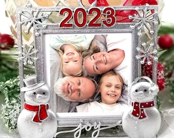 Photo Ornaments 2023 Christmas Tree Decor Gift For Mom Wife Husband Dad Grandmother Memory Photo Office Gift Add Your Photo Many Styles