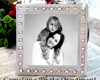 Photo Ornament Mother's Day Gift For Mom Wife Husband Dad Gift Pet Photo Ornament Memorial Gemstones Office Gifts