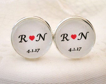 Photo Cufflink For Groom Gift from Bride Custom Cufflink, Photo Cufflinks, Personalized Husband Father Gift