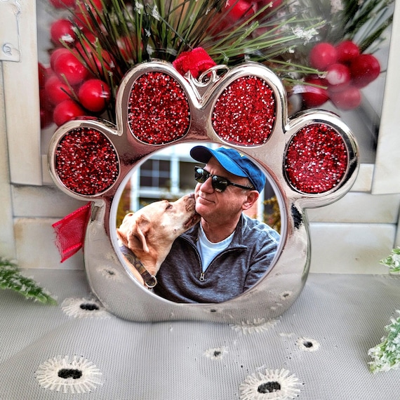 Dog Photo Ornament Cat Picture Ornament Christmas Gift Pet Office Gift Can Add Date Tag 2017, 2019, 2020, 2021, 2023, 2024, 2025, 2026