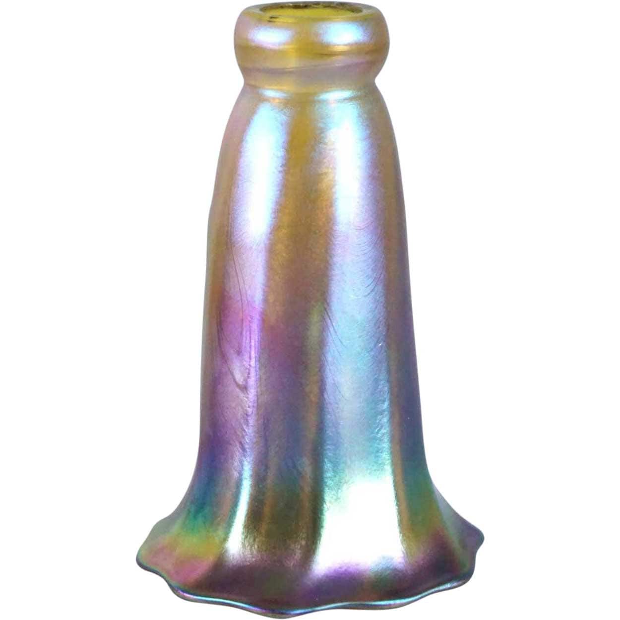 Iridescent glass cheap lamp shade