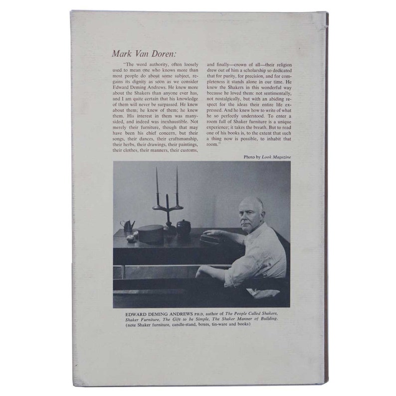 Book Religion in Wood A Book of Shaker Furniture by Edward Etsy