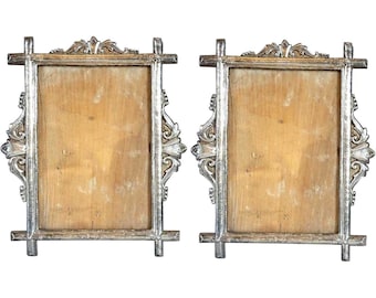 Rare Pair of Indo-Portuguese Silver Frames