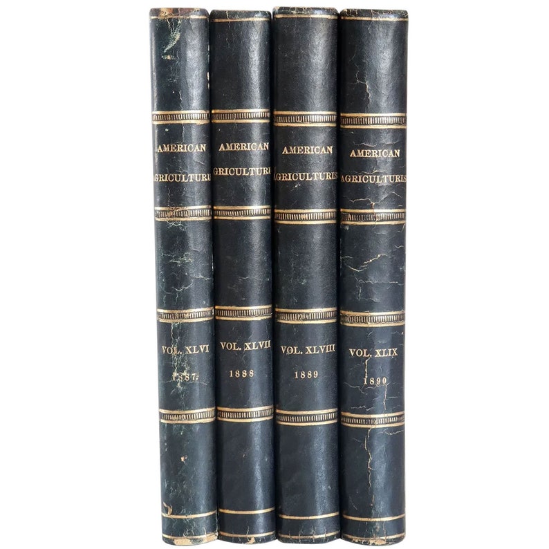 1887-90 Set of Four Antique The Books: fo Surprise price New color Agriculturist American