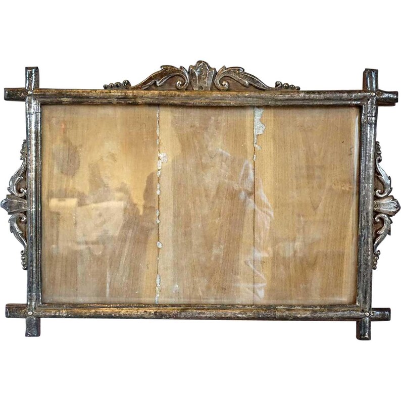 Rare Large Indo-Portuguese Silver Frame image 1