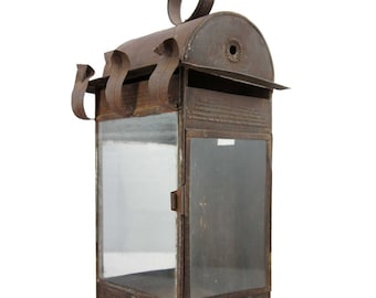 Antique Anglo Indian Toleware Portable Lantern Circa 1850