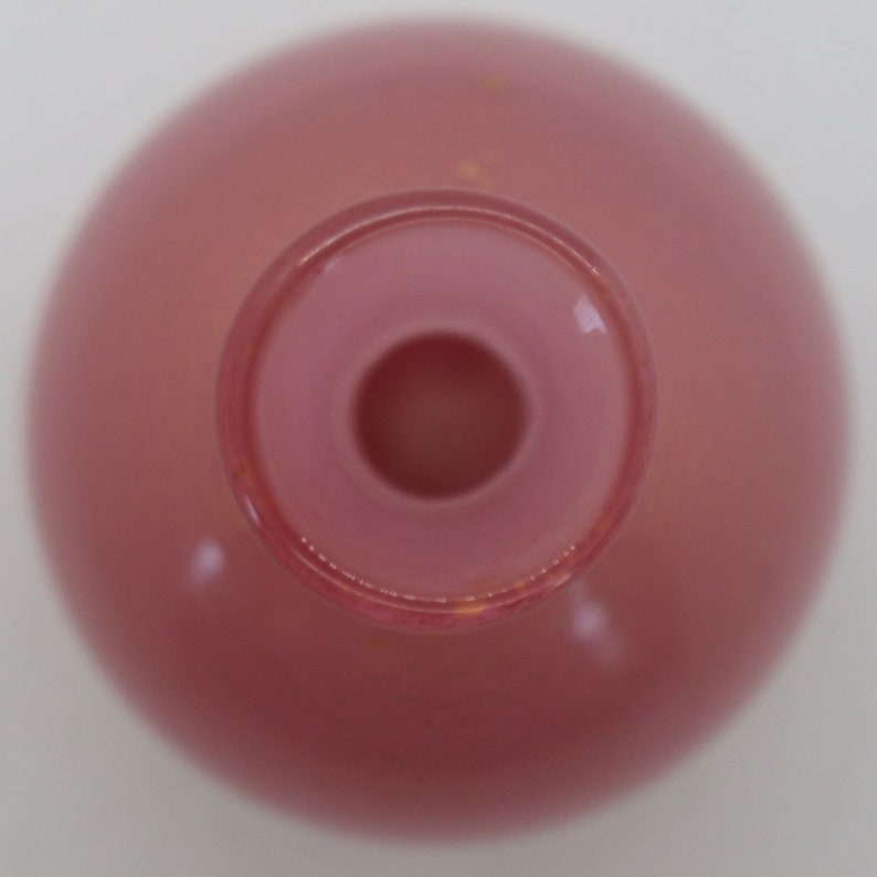 Vintage Italian Murano Glass Pink Gold Aventurine Bottle image 3