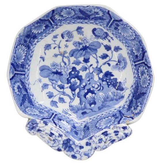 Spode English Pottery Blue and White Transferware OneHandle Etsy