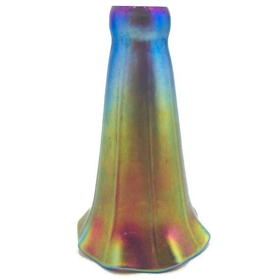 Iridescent glass sale lamp shade