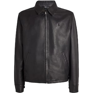 Ralph Lauren Leather Jacket - Etsy