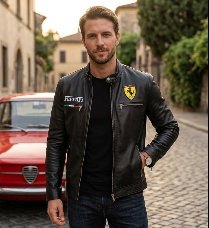 Ferrari jacket leather - Etsy 日本