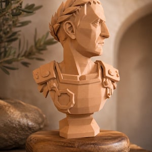 Römische Kaiser Büste, Deko Skulptur, Antike Statue, Moderne Wohnraumdekoration, Geschenk für Geschichtsfans, Büstenskulptur