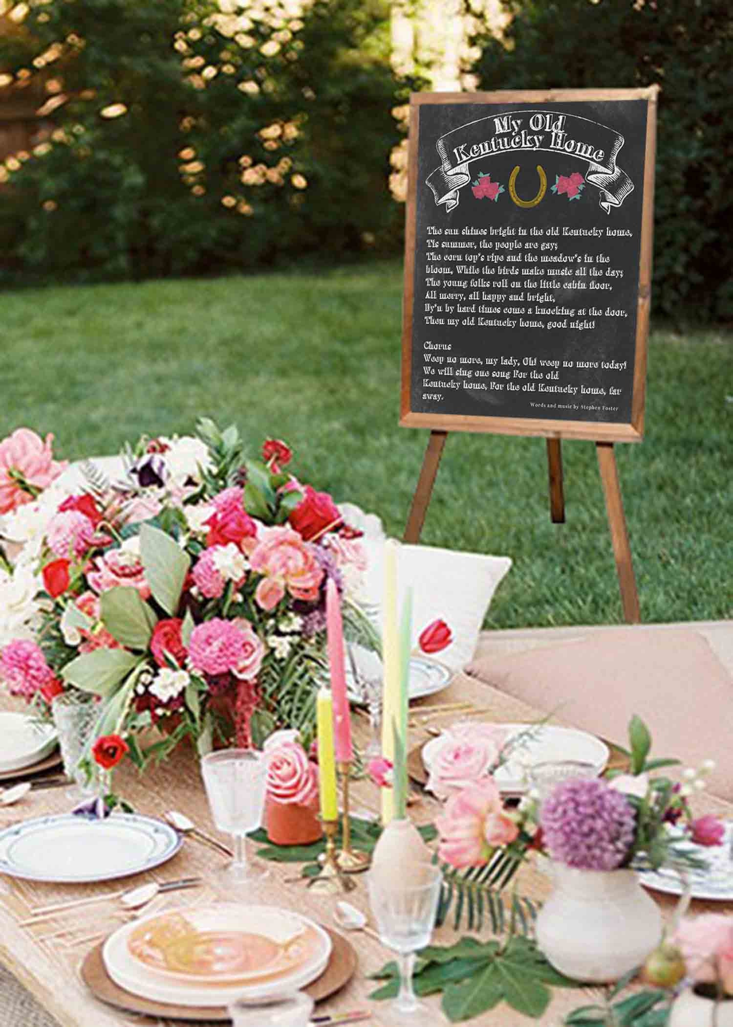 Kentucky Derby LEADERBOARD Sign 3 sizes to choose from Digital Etsy