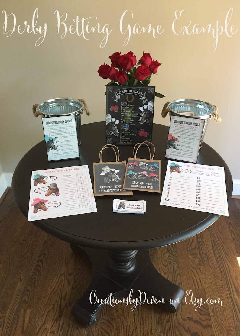 Kentucky Derby Party Invitations with Envelopes or Digital Download available Watercolor style