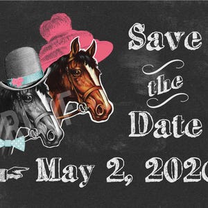 Kentucky Derby Invitation Save the Date Digital Files Instant Download Three Designs Included