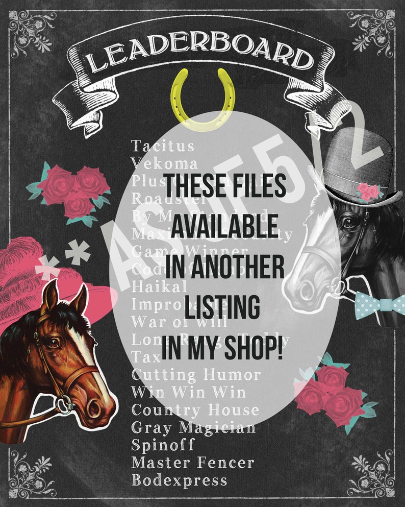 Kentucky Derby Party Printables POST POSITIONS Jockey Jersey Etsy