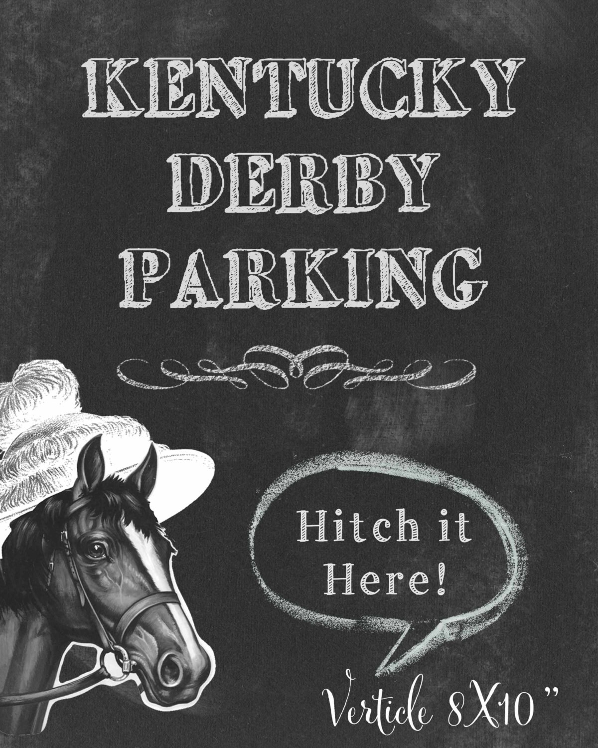 Kentucky Derby Party Printable Parking Signs Digital Files Etsy