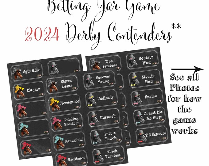 Kentucky Derby Party Betting Game Printable Horse Racing Betting Sheets ...