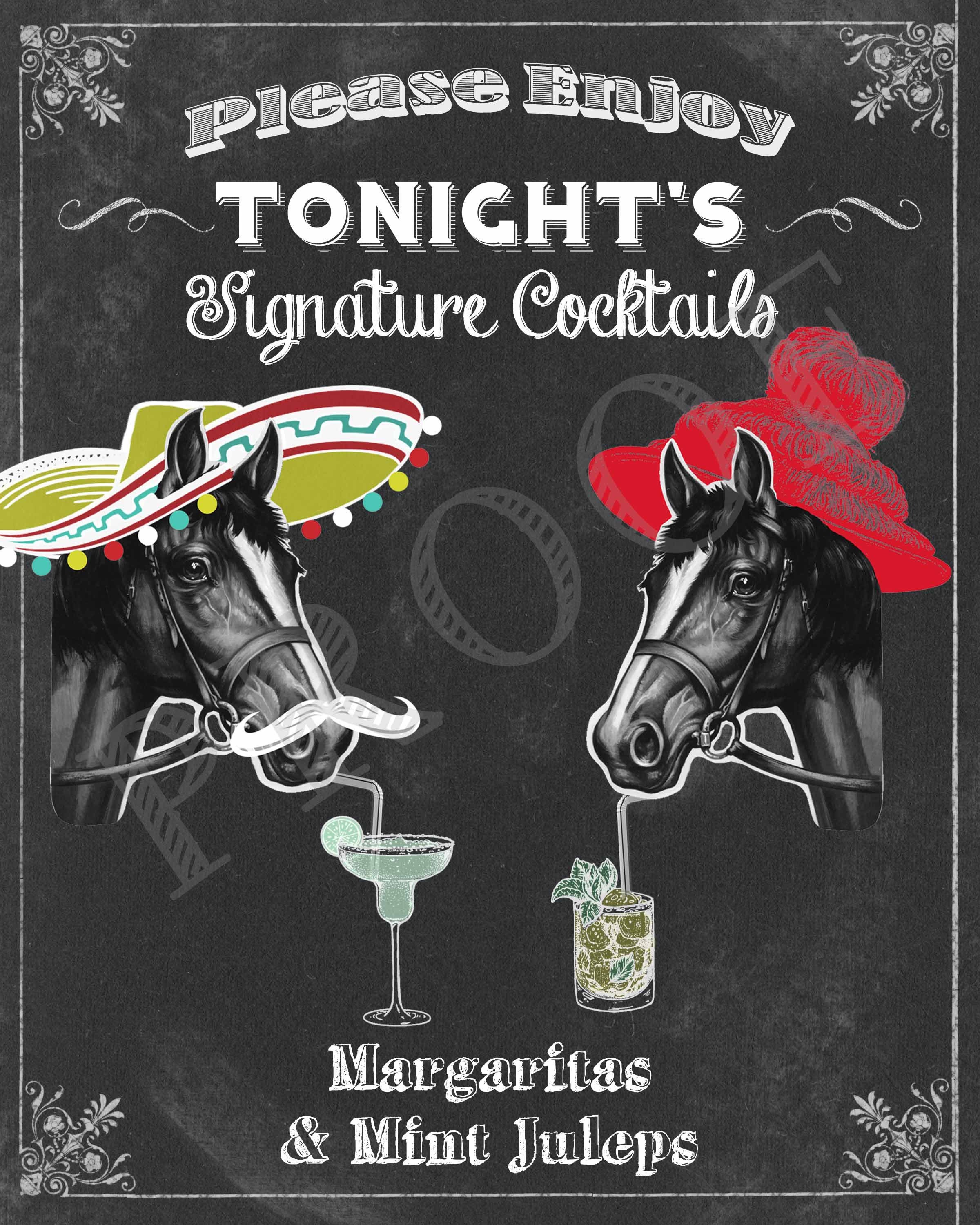 Kentucky Derby Party Printed Invitations Set of 40 includes Etsy