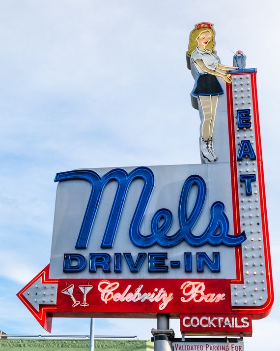 Mel S Drive In Photo Hollywood Los Angeles Retro Etsy