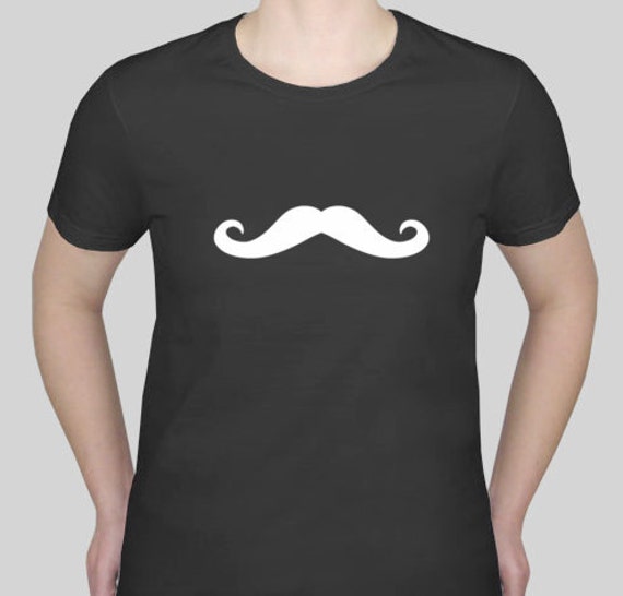 Items similar to Mustache Shirt- Women's version on Etsy