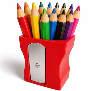Porta-apontador gigante | Organizador de mesa, porta-canetas, acessório de escritório moderno