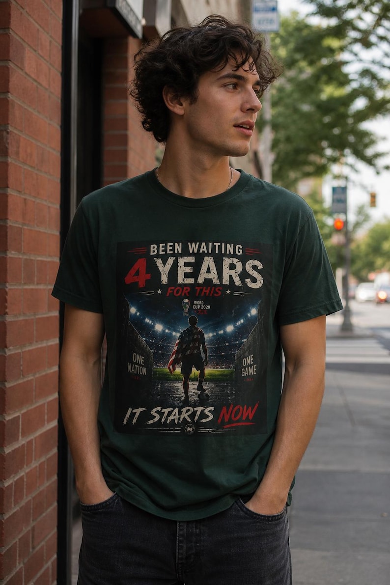 USA Soccer Tee: World Cup 2026 Fan Shirt, It Starts Now Graphic image 8