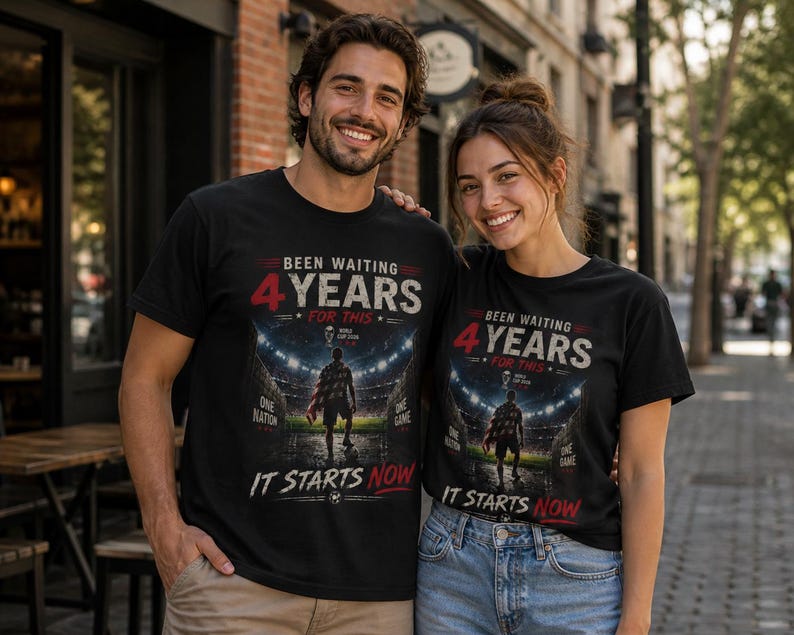USA Soccer Tee: World Cup 2026 Fan Shirt, It Starts Now Graphic image 10