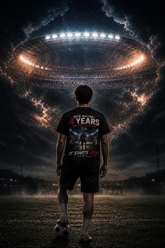 Been Waiting 4 Years Shirt World Cup 2026 USA Soccer Tee It Starts Now Football Fan Gift Patriotic Graphic Tee