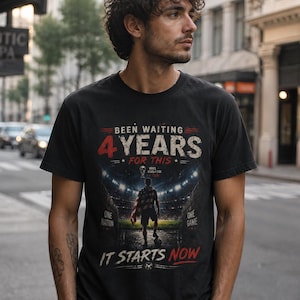 USA Soccer Tee: World Cup 2026 Fan Shirt, It Starts Now Graphic image 1