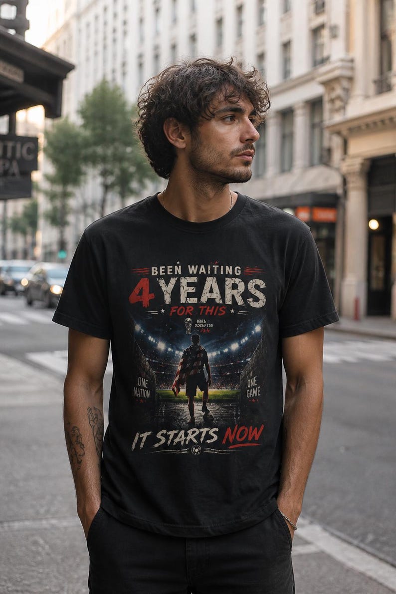 USA Soccer Tee: World Cup 2026 Fan Shirt, It Starts Now Graphic image 1