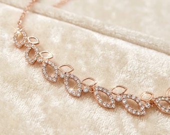 Dainty Leaf Jewelry Set for Women