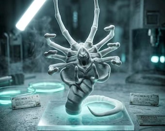 Sci-fi alien parasite phone stand | Horror monster desktop decoration | Dark gothic style decoration