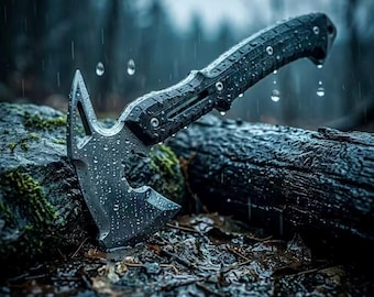 Resident Evil 9 Leon Kennedy Tomahawk Prop | 3D Printed Tactical Axe Replica | Cosplay Weapon & Gamer Gift