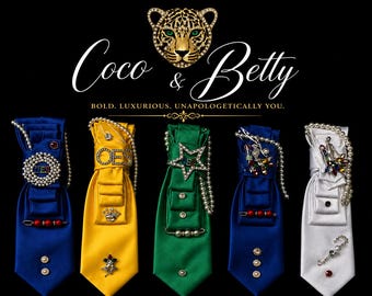 Order of the Eastern Star Necktie | OES Star Point Fraternal Statement Tie