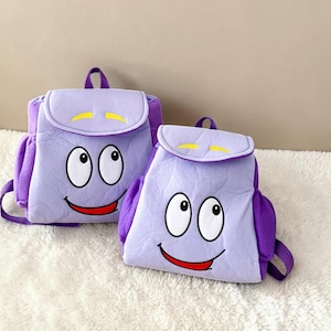 Playful monster cotton kids school backpack, cute mini school bag for kids, baby backpack gift for toddlers