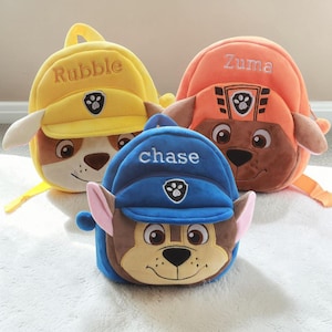 Cute plush puppy kids school backpack, Animal cartoon school bag, mini backpack for toddlers