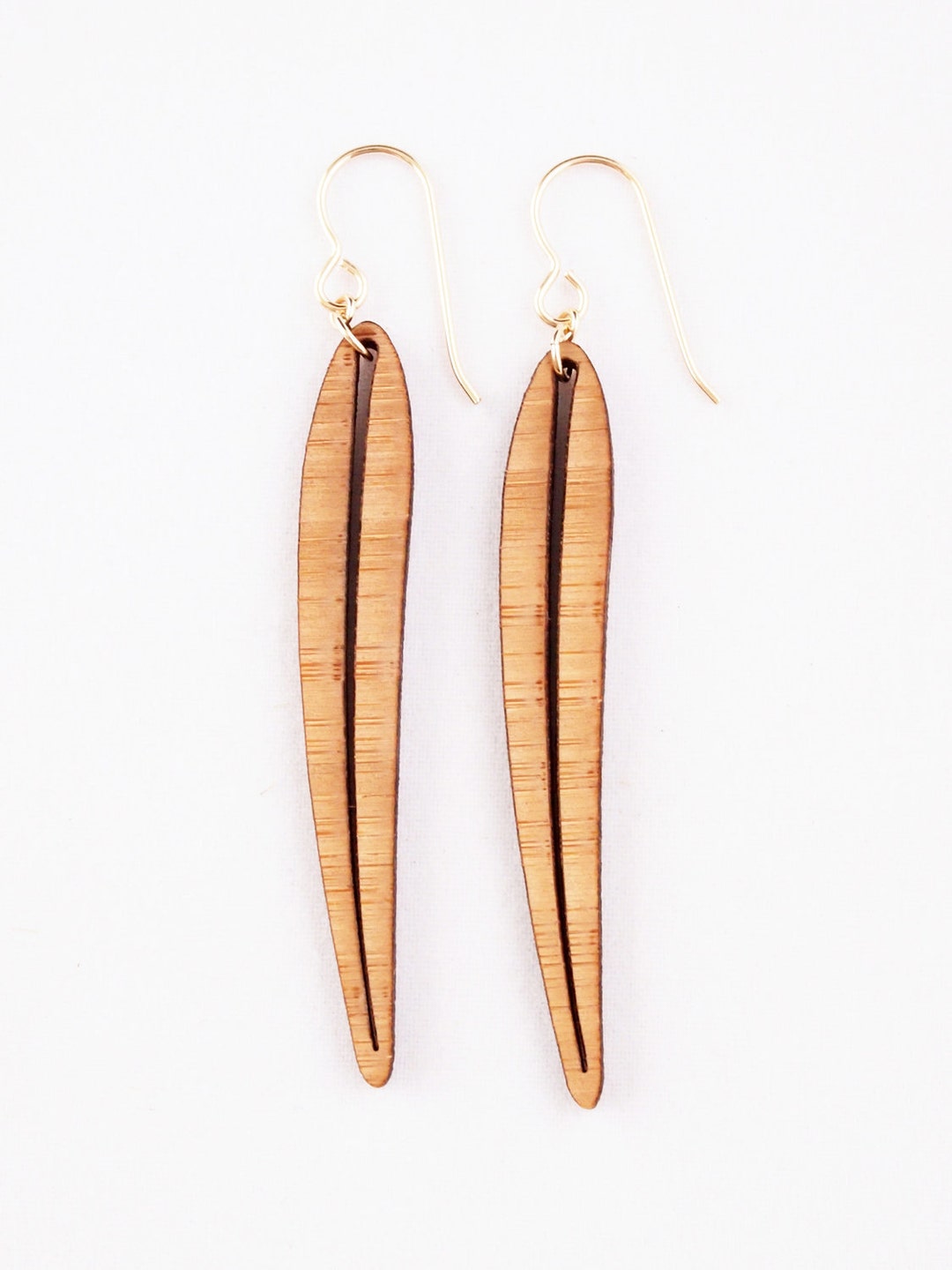 Eucalyptus Laser Cut Earrings Etsy