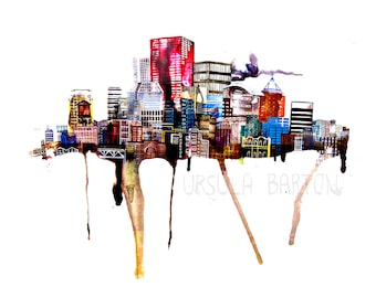 UB Cityscape Prints || 8.5" x 11"