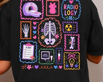 Nurse PNG Sublimation, Cute Rad Tech Shirt Design, Radiology Doodle DTF Download, X-Ray Tech Clipart, Radiologic Technologist Gift PNG