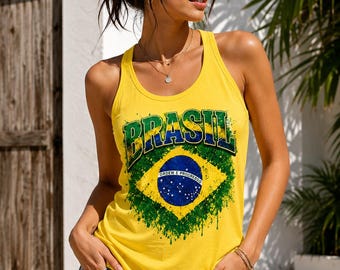 Brasil PNG Sublimation Design, Brazil T Shirt Design, DTF Print, Brazilian Football Digital Download