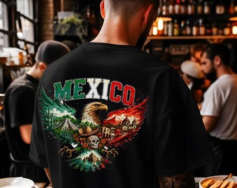 Mexico PNG Sublimation Design, Mexican Eagle Flag Shirt Download, World Cup 2026 Soccer Heritage PNG, Mexico Pride DTF