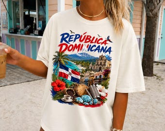 Dominican Republic PNG, Republica Dominicana Sublimation, Dominican Pride DTF Download, Dominican Roots Postcard Design