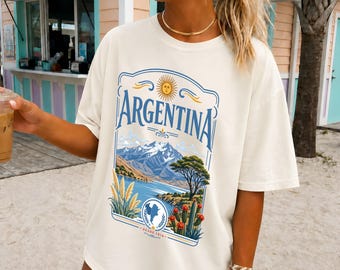 Argentinien Shirt, Vintage Argentinien Reise T-Shirt, Retro argentinisches Pride T-Shirt, Patagonien Anden Geschenk, Buenos Aires Andenken Shirt