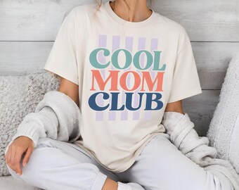 Mom PNG Sublimation, Cool Mom Club Shirt Design, Retro Mama DTF Download, Trendy Mom Life Clipart, Mothers Day Cool Mom Gift PNG