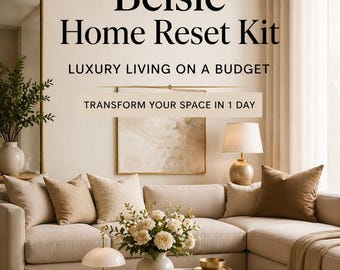 Kit de renovación del hogar Belsie / Lujo y estilo de vida con presupuesto ajustado (Descarga digital)